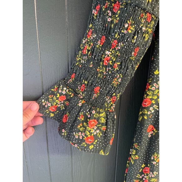 Laura Ashley & Urban Outfitters Maisy Mock Neck Mini Dress - Size Small - Picture 7 of 9